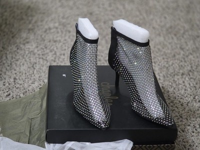 Afterhours Rhinestone mesh Charles by Charles David Bootie Size 8  -New in Box
