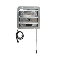 Shutter Exhaust Fan 12 in. 800 CFM Attic Garage Grow Fan With 3 Speed Thermostat