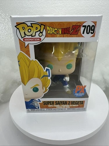 Funko Pop Dragon Ball Z Super Saiyan 2 Vegeta 709 PX Previews Exclusive