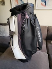Vessel Lux 14 Way Cart Bag RARE DISCONTINUED COLORWAY Black White Iridescent GRT