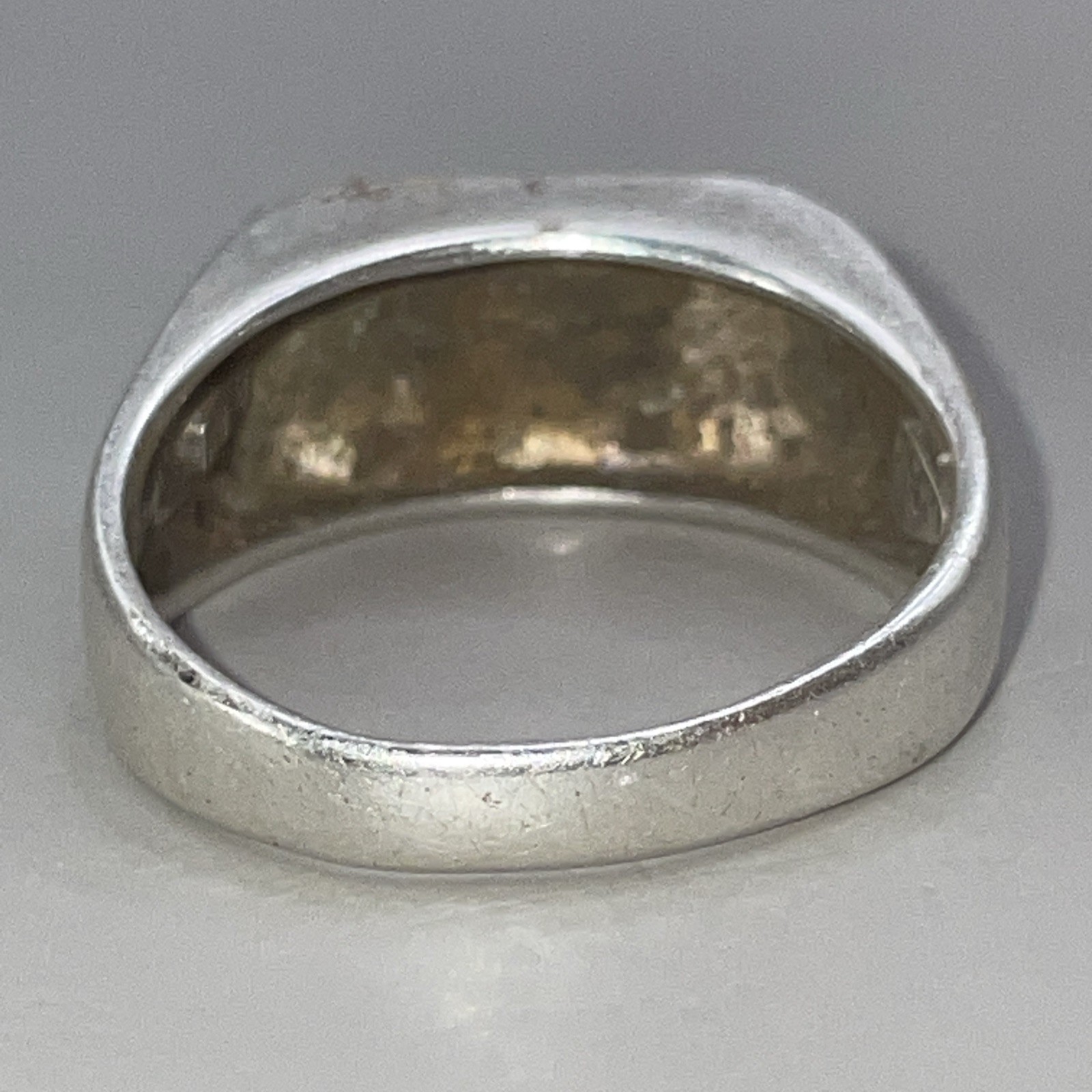 Solid Sterling Silver Dad Monogram Signet Silver … - image 4