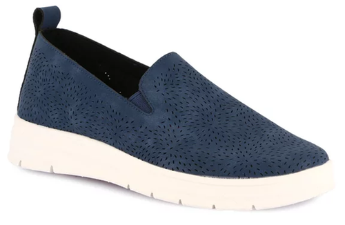 GRUNLAND SC6257-F6 SIVI MOCASSINI SLIPON SCARPE INFILARE TRAFORATE DONNA BLU - Bild 1 von 5