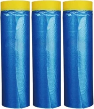 Plastic Sheeting Automotive Masking Tape - Multi Size Pack - No Residue Painters
