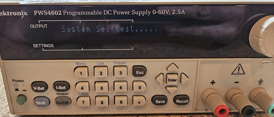 Tektronix PWS4602 Programmable DC Power Supply 0-60V 2.5A - Tested - Image 3 of 4