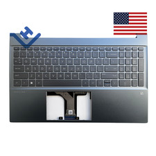 New For HP Pavilion 15-eh 15-eg 15-EG0067S 15-EG0073CL Palmrest Backlit Keyboard