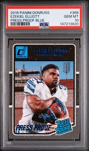 2016 Ezekiel Elliott [Press Proof Blue] #368