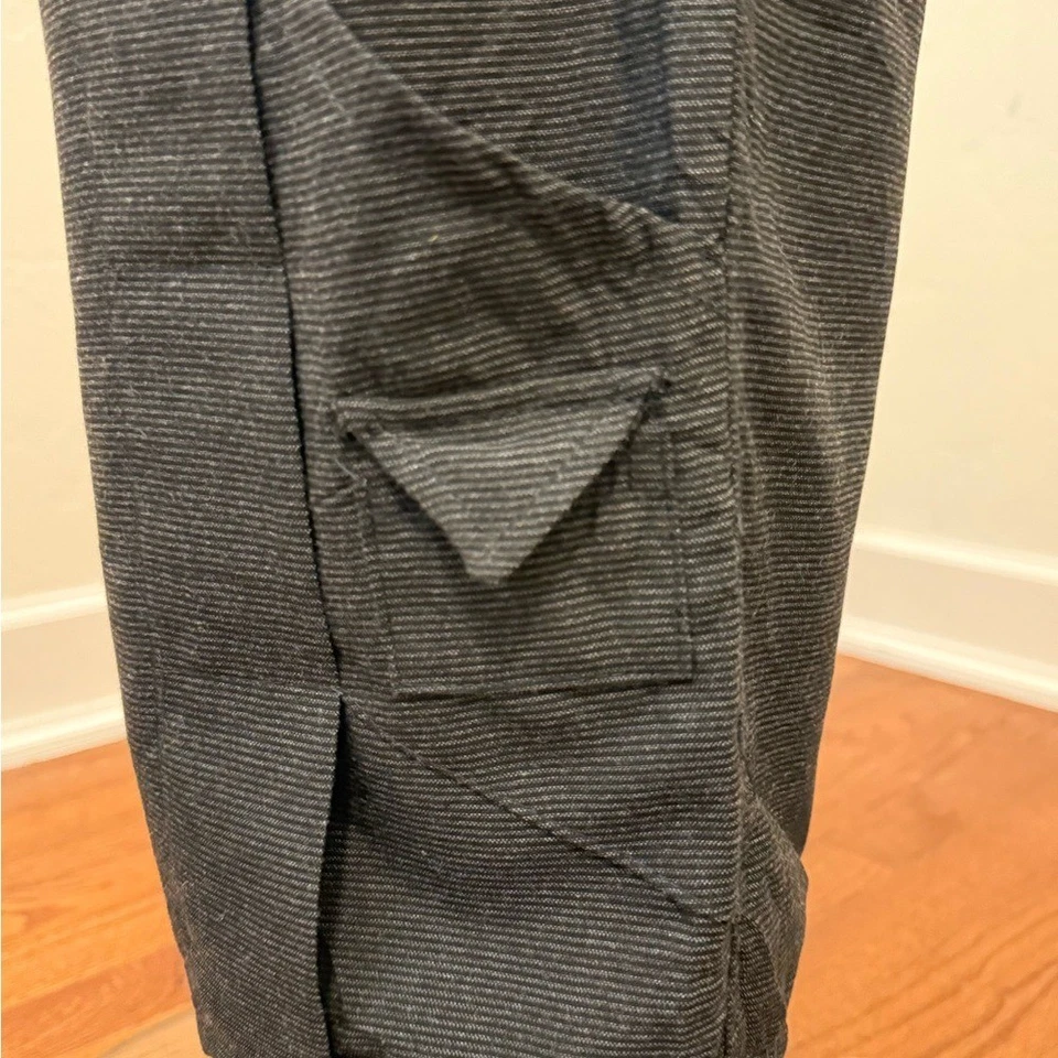 Pantalones boho de pierna ancha con textura de carbón Prisa Foto 3 de 4