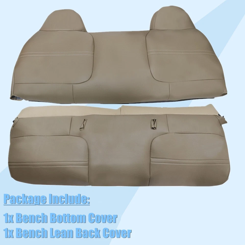 For 1999-2002 Ford F250 F350 F450 F550 XL Super Duty Bench Seat Cover Bottom-Top Foto 3 de 4