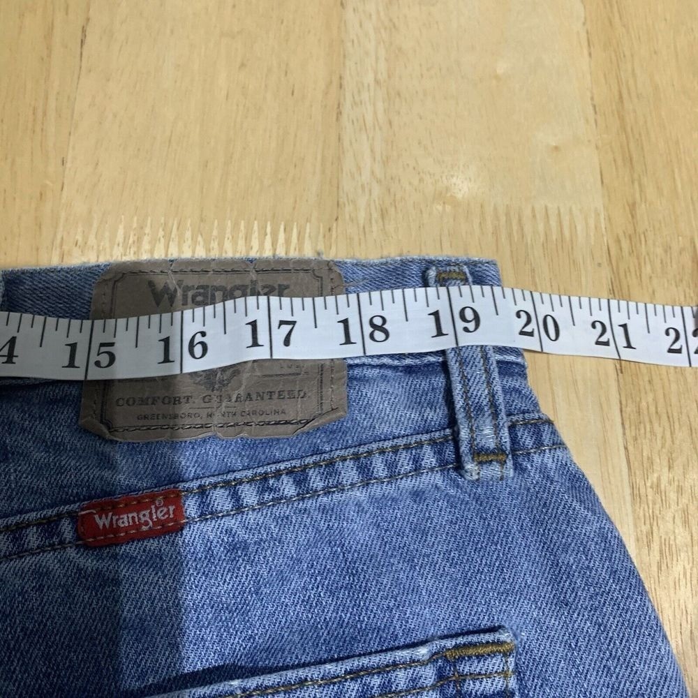 WRANGLER Jeans Mens 40X30 Relaxed Fit Stretch Faded Blue A-68 thumbnail 5