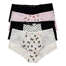 Victoria's Secret PINK Cheeky Lace Panties Womens Large L LOT OF 4 VS Panty