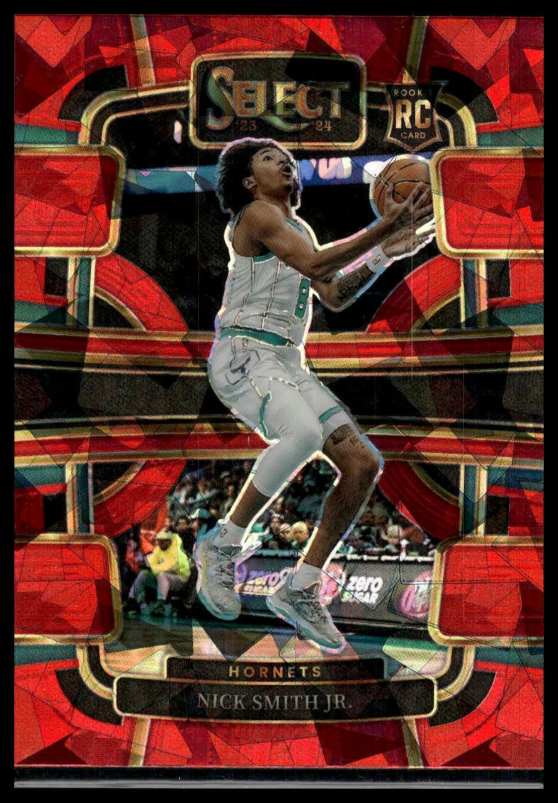2023-24 Panini Select #89 Nick Smith Jr. Red Cracked Ice Prizms RC