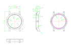 30mm glass Silver Watch Case back cover waterproof ring  for GL22 Movement — photo 7