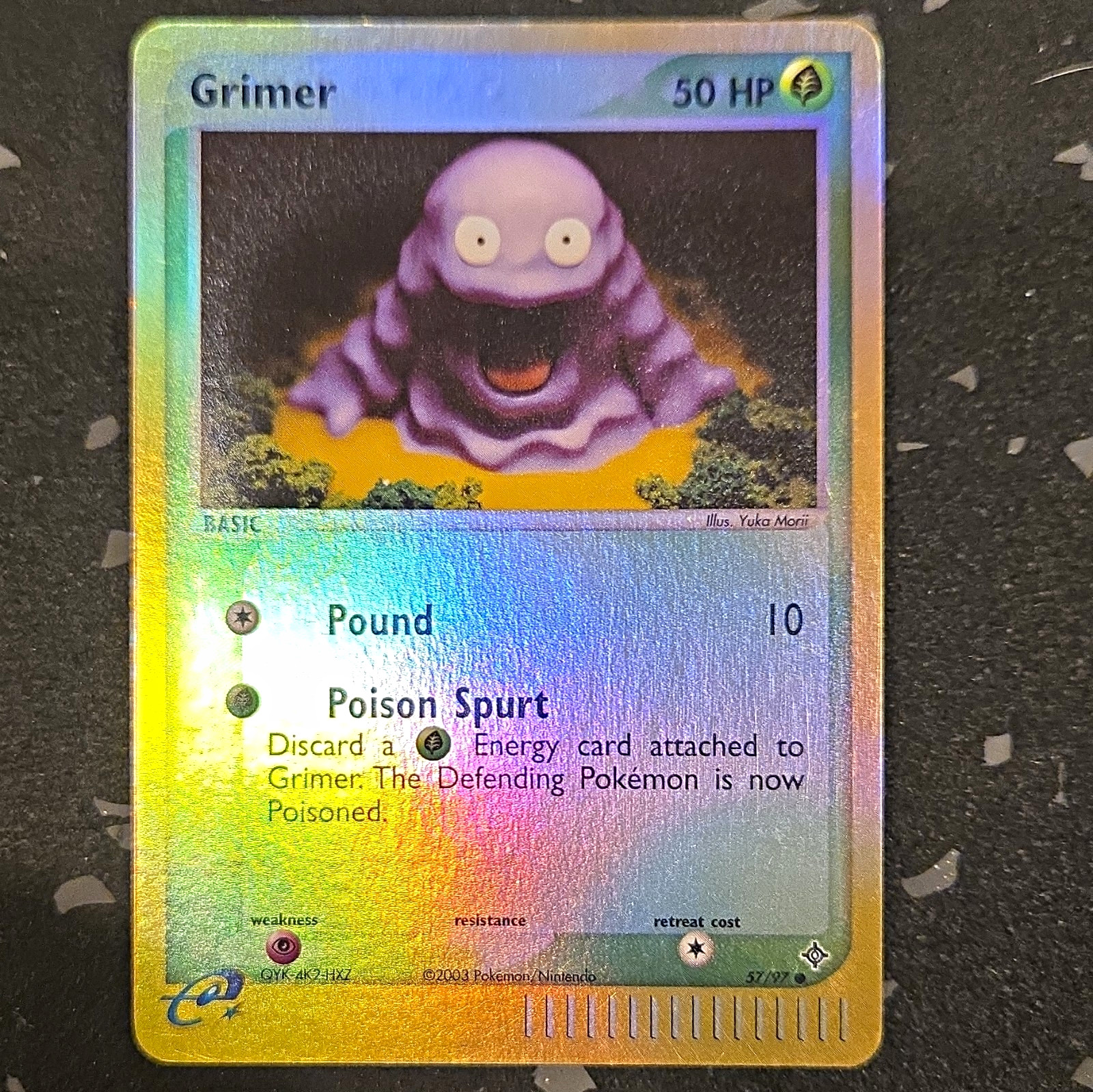The Pokémon Company Grimer EX Dragon 57/97 Reverse Holo Common EN 2003 50HP