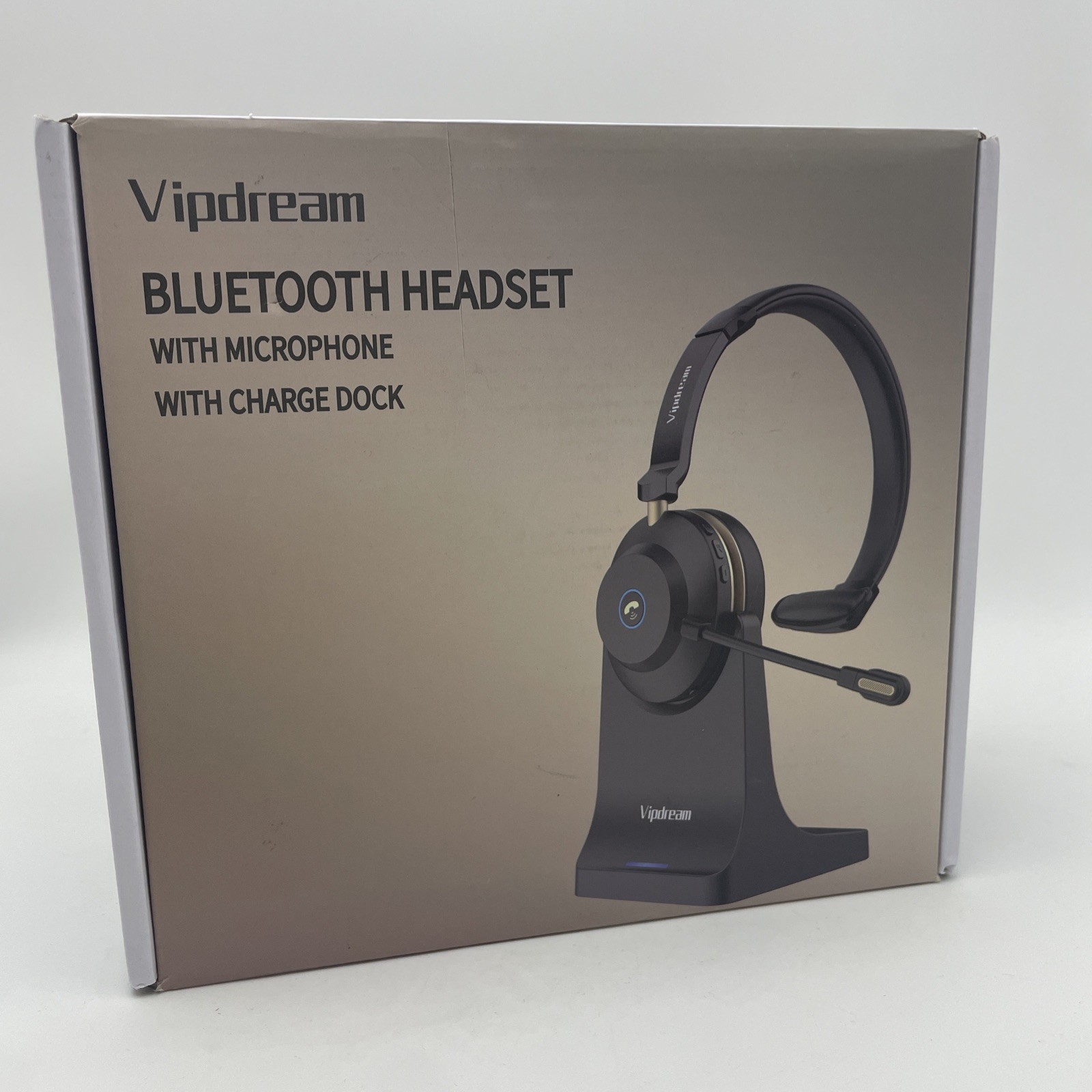 Vipdream Bluetooth Headset with Charging Dock