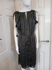 Michael Kors Ladies Grey Print Dress Size Medium