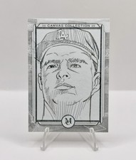 2025 Topps Museum Collection DON DRYSDALE Canvas Original Drawing Dodgers 1/1
