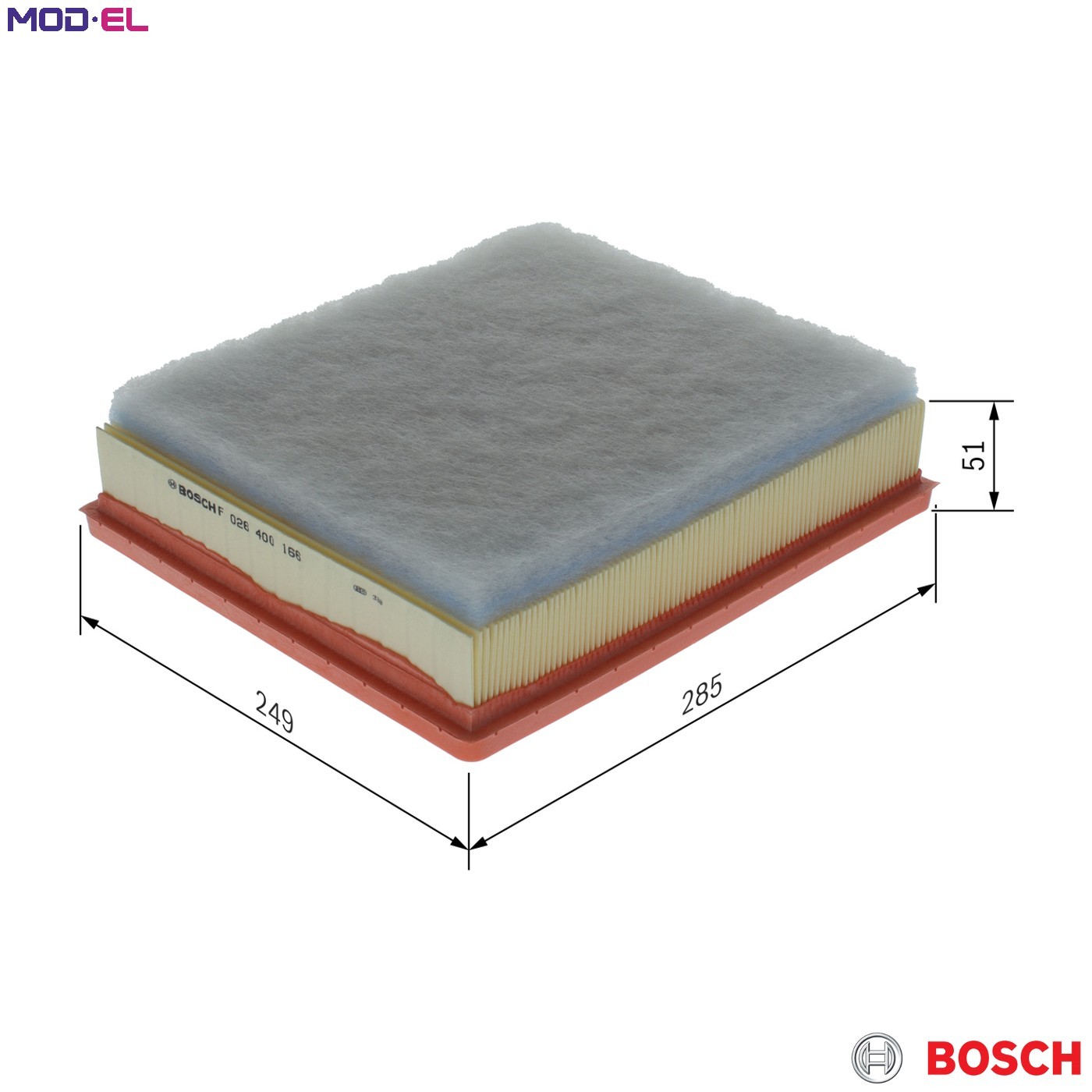 AIR FILTER F 026 400 166 FOR RENAULT MASTER/II/Platform/Chassis/Van/Bus OPEL - Image 38