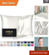 Mulberry Silk Pillow Case 26"x20" - Luxury Cooling Sleep for Hair Skin