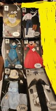 6 - New Gene Doll Costume Outfits Lot, W/COA, 5th Anniversary Ashton-Drake-NRFB