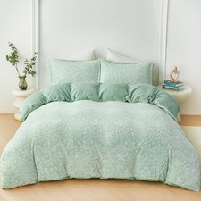 Faux Fur Duvet Cover, Luxury Ultra Soft Fluffy Plush Velvet Queen 04 Reindeer