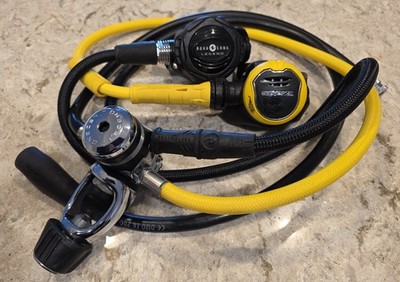  Aqualung Legend Regulator Set   1st & 2nd Stage + Apeks Octopus