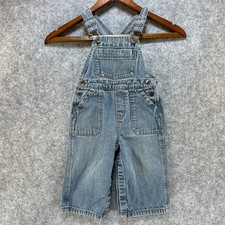 Genuine Kids OshKosh Denim Overalls 18M Baby Medium Wash Blue Jean Bib One-Piece