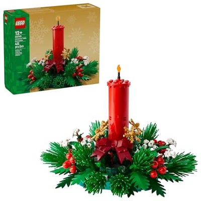 LEGO Christmas Table Decoration Building Brick-Built Holiday Centerpiece 40743