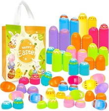 Jumbo Easter Eggs 24 Pack Painted Easter Hunt Basket Fillers 