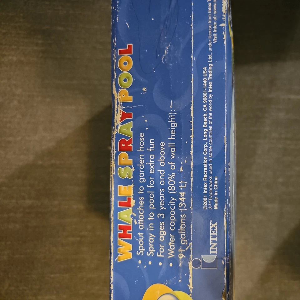 2008 Intex The Wet Set Whale Spray Childs Kiddie Pool - Image 3 of 4