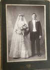 Set of 2 Young Bride and Groom Wedding Cabinet Cards Antique Photos Old Lot — photo 9
