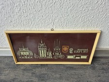 DDR Bild Souvenir IGA Blumenstadt Erfurt Dom Rathaus Kirche Pavillon Reklame
