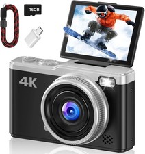 MaxMango Digital Camera, 64MP Autofocus Vlogging Camera for YouTube with 64G