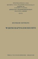 Heinrich Sieveking | Wirtschaftsgeschichte | Taschenbuch | Deutsch | Vii
