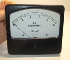 Triplett Model 420 0-10 DC Milliamperes 4-5/8" x 4-1/4" Panel Meter