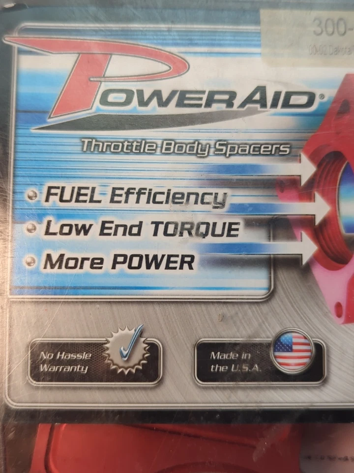 AIRAID 300-575 POWERAID ESPACIADOR CUERPO ACELERADOR 00-02 DODGE DAKOTA Y DURANGO ¡NUEVO! Foto 3 de 4