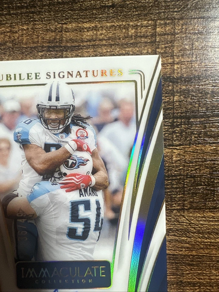 2024 Panini Immaculate Collection Chris Johnson Jubilee Signatures 36/49 automático Foto 3 de 4