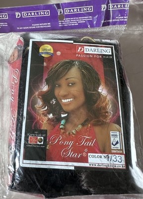 Darling Passion For Hair Pony Tail Star 100% Kanekalon Kenya 3 Pack Color :1/33