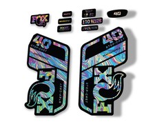Fox 40 Step Cast Sc 2021 Performance Fork Decals Suspension Sticker Oil Slick 1