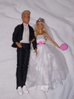 Konvolut Barbie & Ken Mattel Puppen Brautpaar Wedding Day Hochzeit Braut Set 298