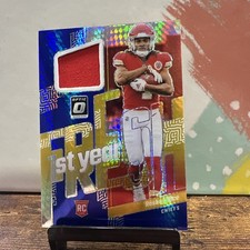 2023 Panini Donruss Optic Rashee Rice #FYF-RR Blue Hyper Prizm (MEM, RC)
