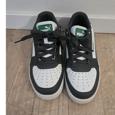 PUMA Shuffle Sneaker Synthetik schwarz weiß grün Low Top EU 37 Herren