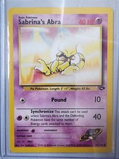 Pokemon Card Gym Challenge Sabrina's Abra 93/132 Common