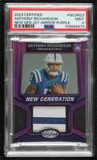 2023 Certified Mirror Purple 3/10 Anthony Richardson #NGJM-23 PSA 9 MINT 0g70