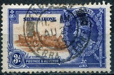 1935 Silver Jubilee Sierra Leone 3d used with 