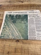 Elvis Presley Death Newspaper August 18, 1977 The Commercial Appeal No. 230
