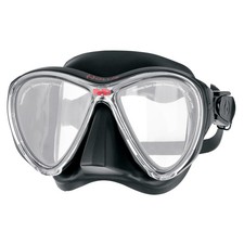 DUWT® Hollis M-3, mask, black diving mask diving goggles two lens mask