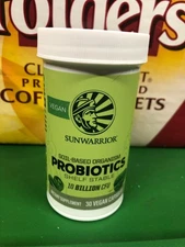 NEW Sun Warrior Probiotics 30 Capsules Vegan EXP 03/26