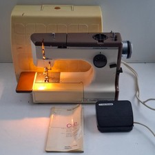 Frister Rossmann Cub 4 Sewing Machine with Case, Instructions, Power and Pedal