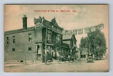 Batesville IN-Indiana, Pearl & Vine Kramer’s Corner Store Vintage Postcard