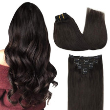 Clip in Hair Extensions Real Human Hair, Remy Human Hair Extensions Clip Ins for